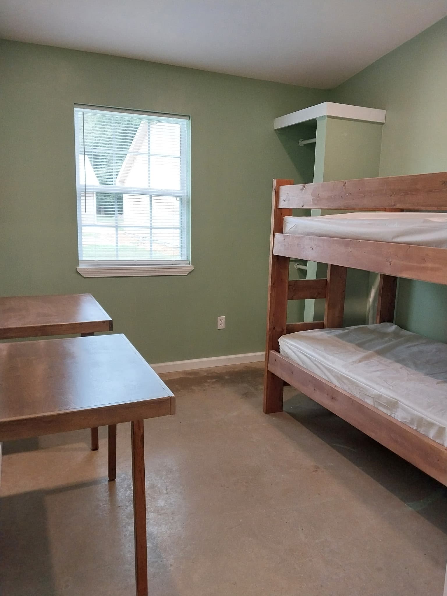Bright renovated room at Camp Legacy facility
