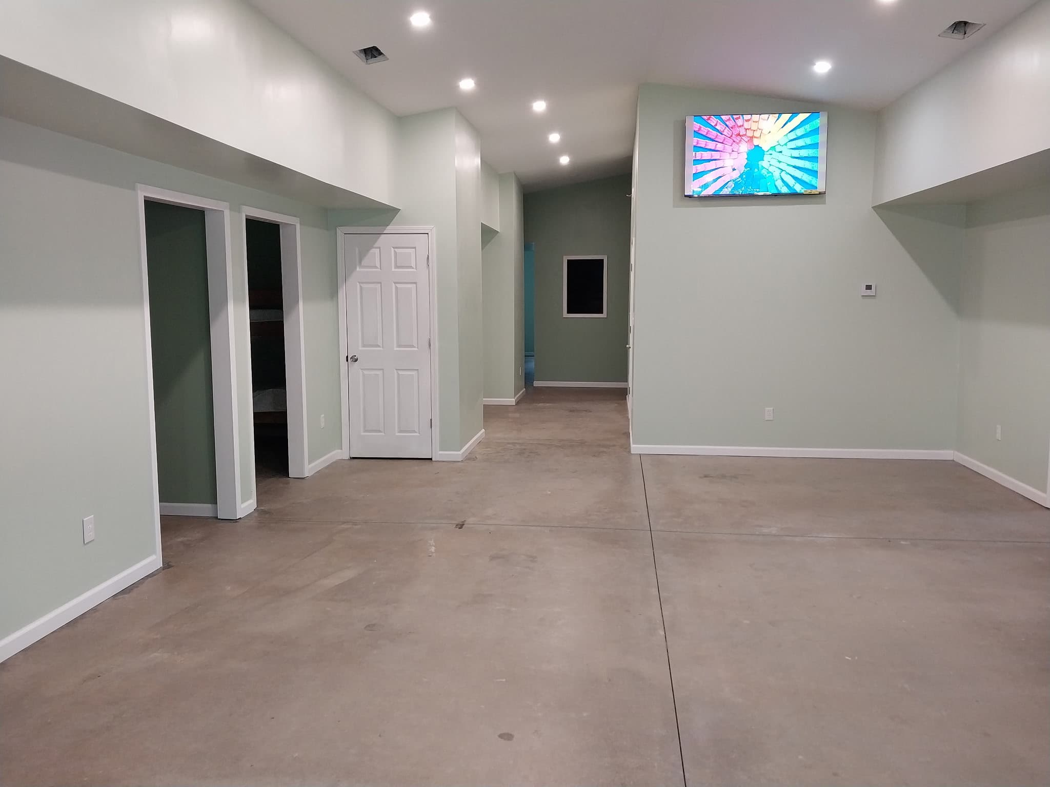 Renovated hallway and rooms at Camp Legacy