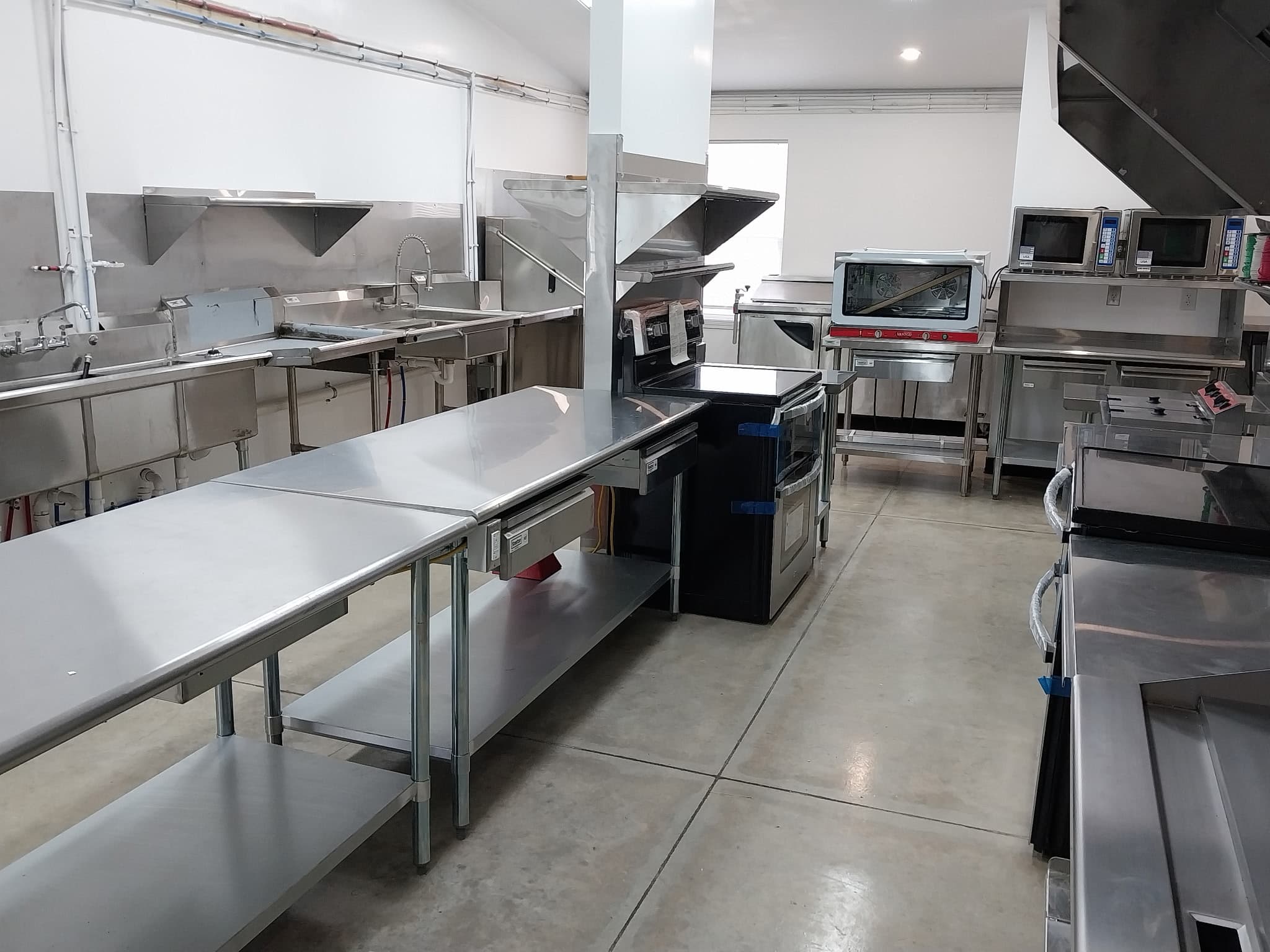 Camp Legacy facility interior with concrete flooring